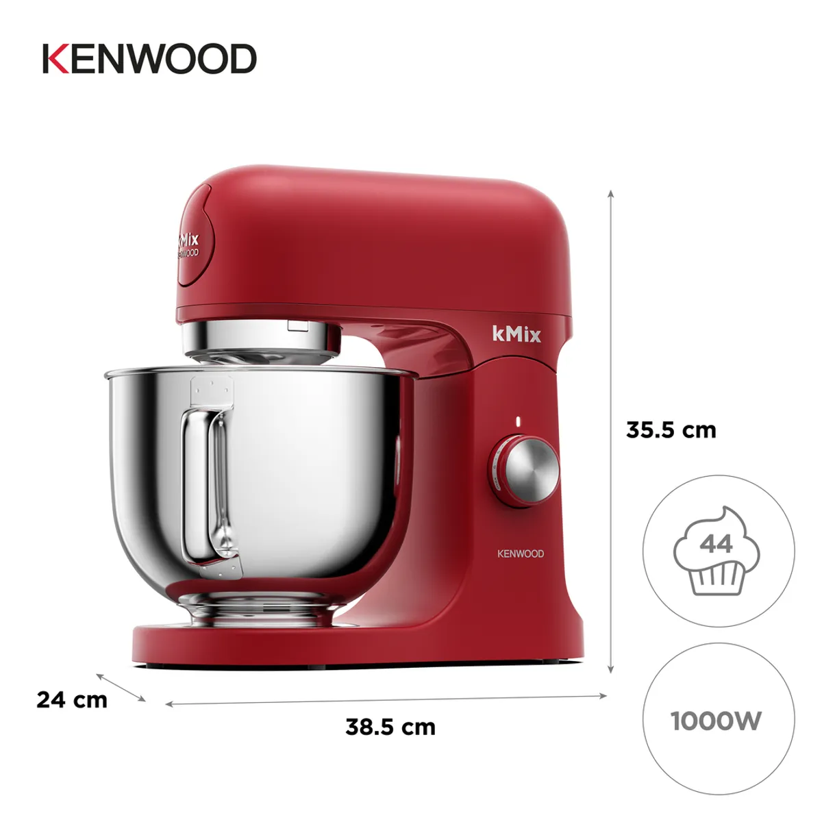 KENWOOD - Batidora De Pedestal kMIX KMX751ARD Bold Red