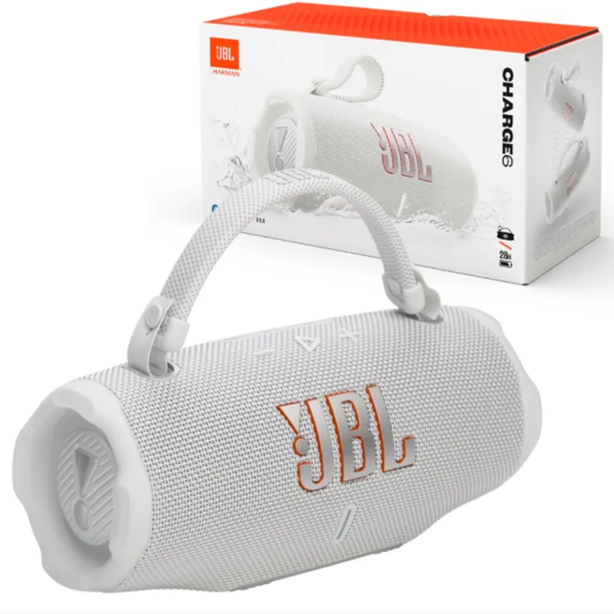 JBL - JBL CHARGE 6 BLANCO PARLANTE CON IP68 BLUETOOH AURACAST