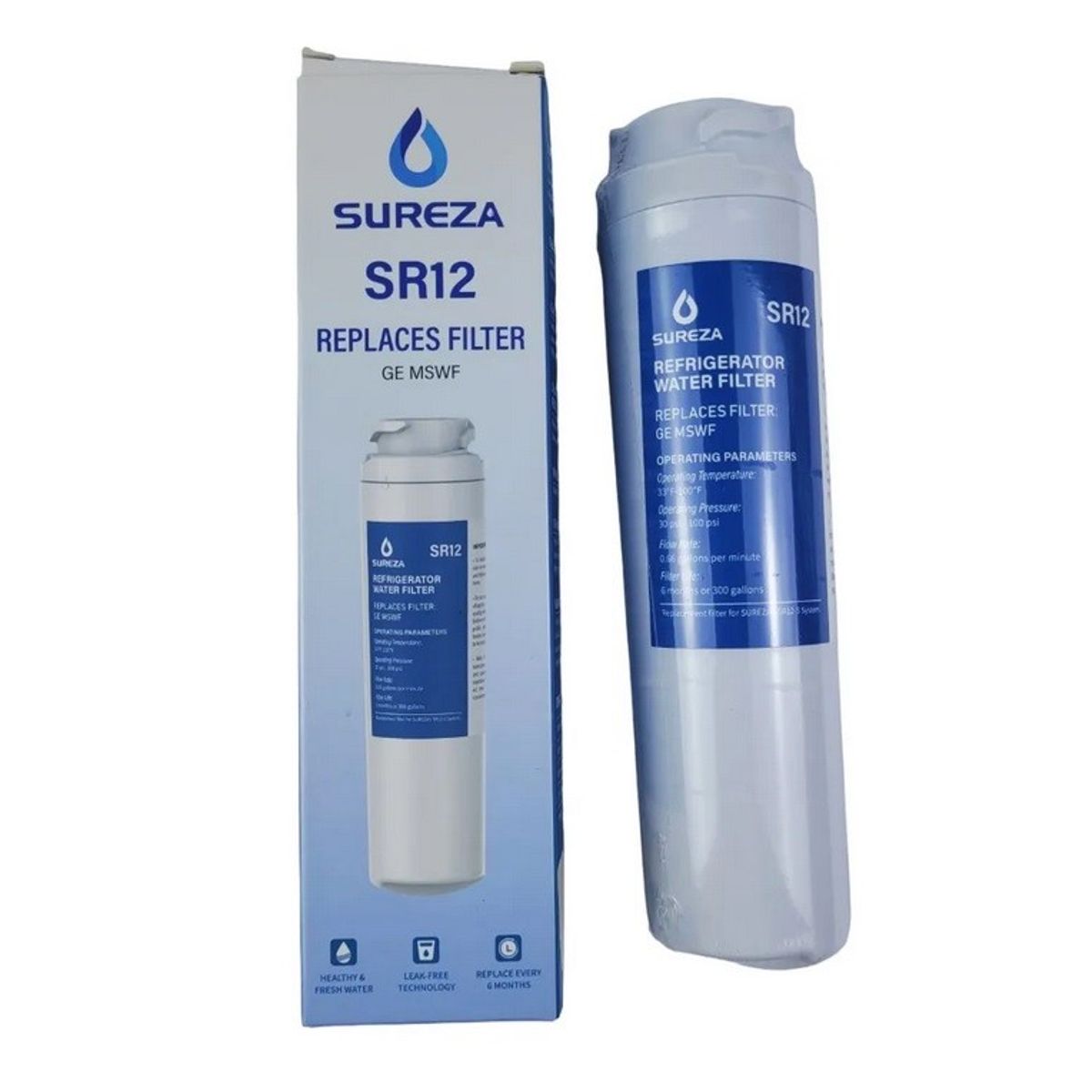 GENERICO - Filtro de Agua Refrigeradora Mabe General Electric Mswf