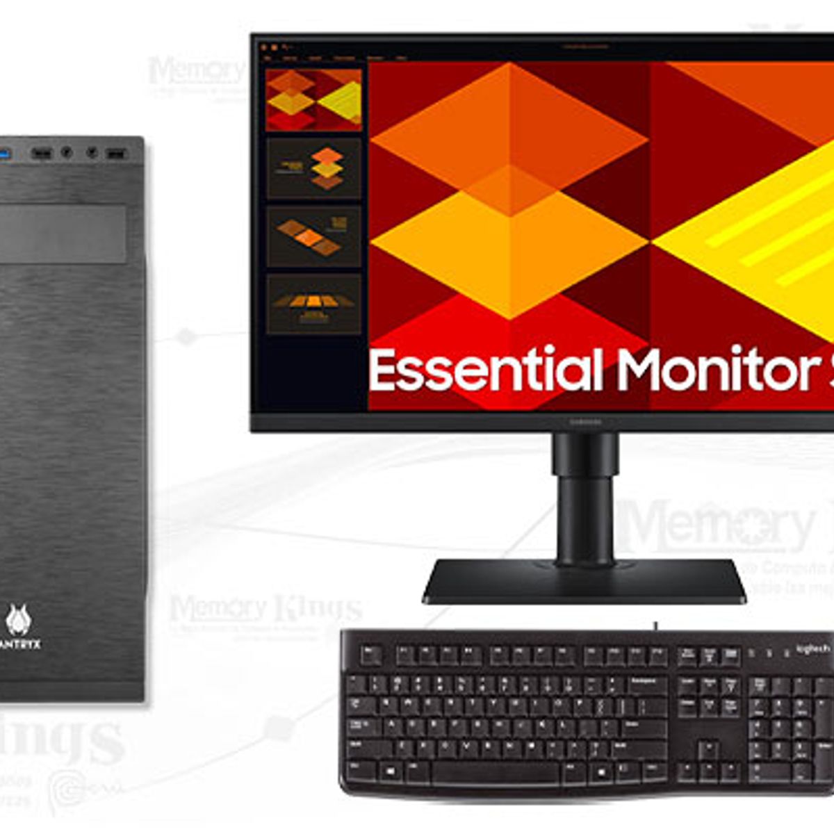 AMD - Computadora Enovu AMD Ryzen 5 3400G 16GB 512GB SSD 22" Radeon Vega 11 Windows 11 Pro