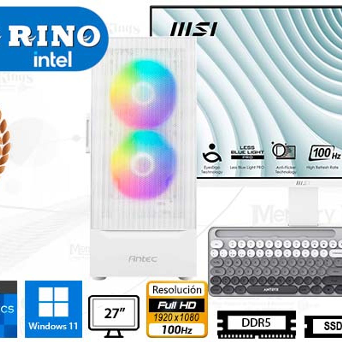 INTEL - Computadora Enovu Intel Core Ultra 5 225 8GB 512GB SSD 27" Intel Graphics Windows 11 Pro