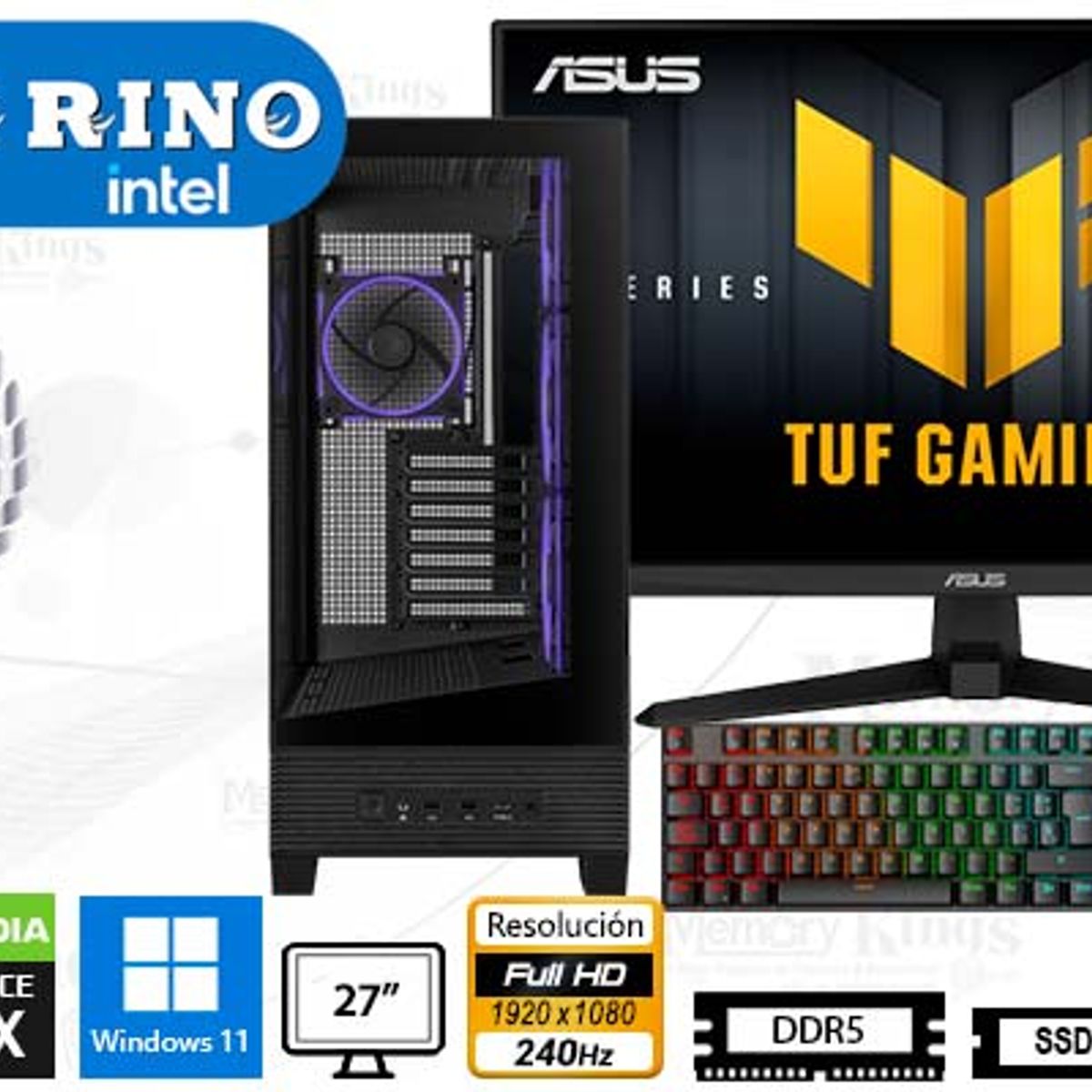 Computadora Enovu Intel Core Ultra 9 285K 32GB 1TB SSD 55" RTX 5070 Ti 16GB Windows 11 Pro, marca INTEL - Foto Principal