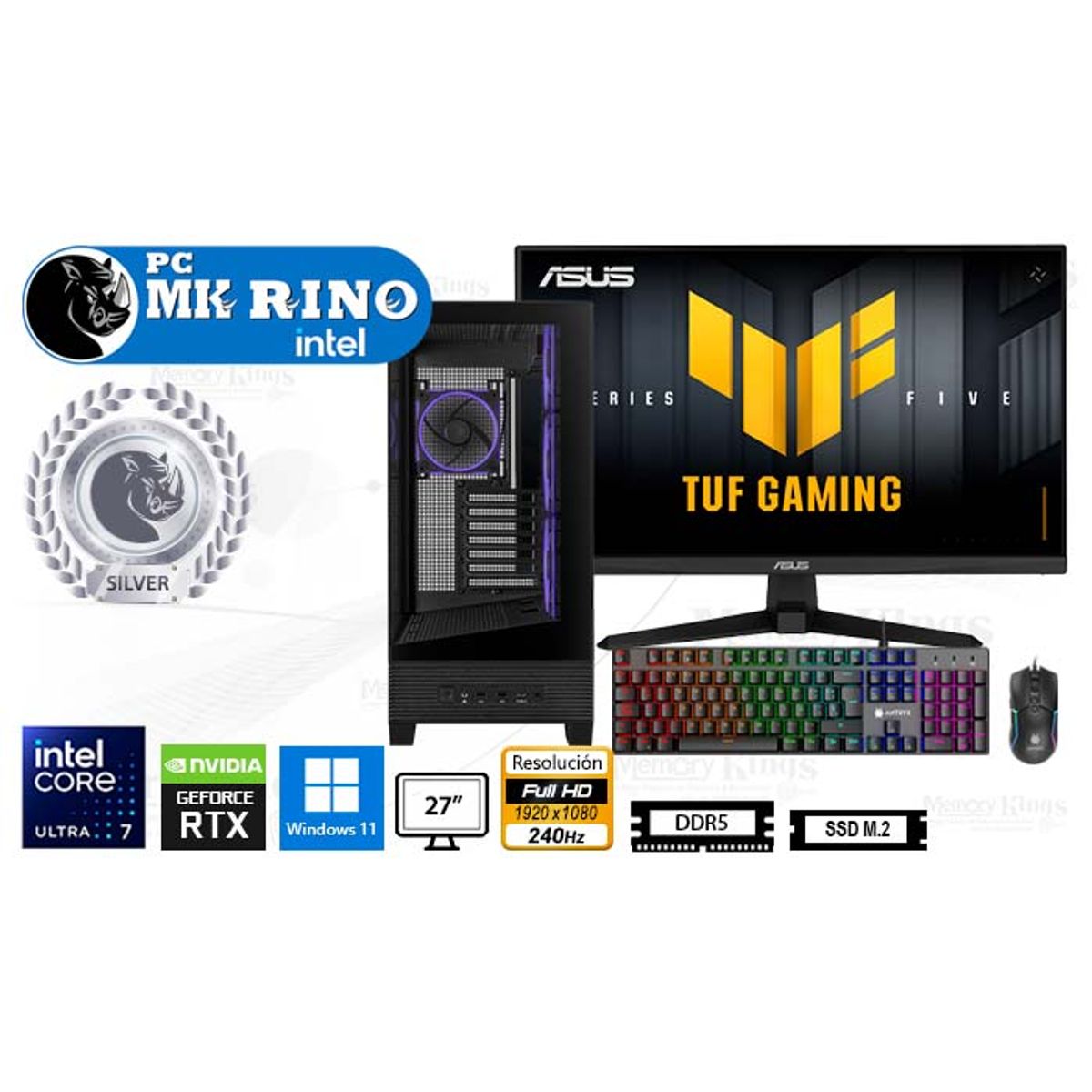 Computadora Enovu Intel Core Ultra 9 285K 32GB 1TB SSD 55" RTX 5070 Ti 16GB Windows 11 Pro, marca INTEL - Foto Principal
