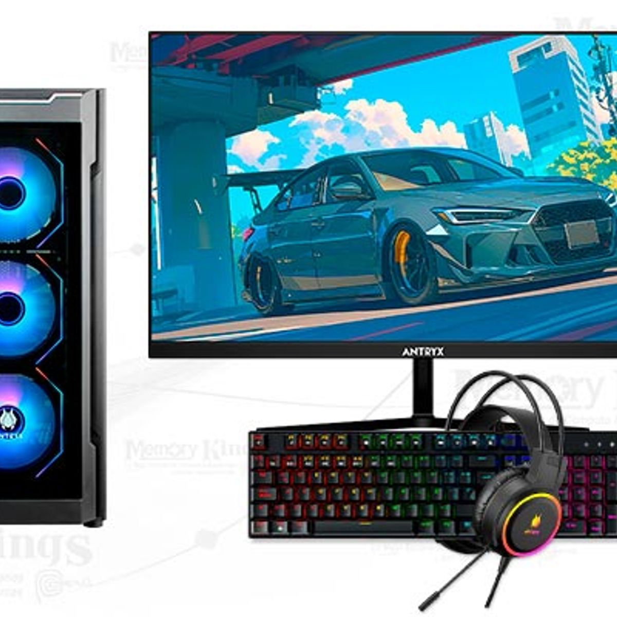 AMD - Computadora Enovu AMD Ryzen 7 8700F 16GB 512GB SSD 27" RTX 3050 6GB Windows 11 Pro
