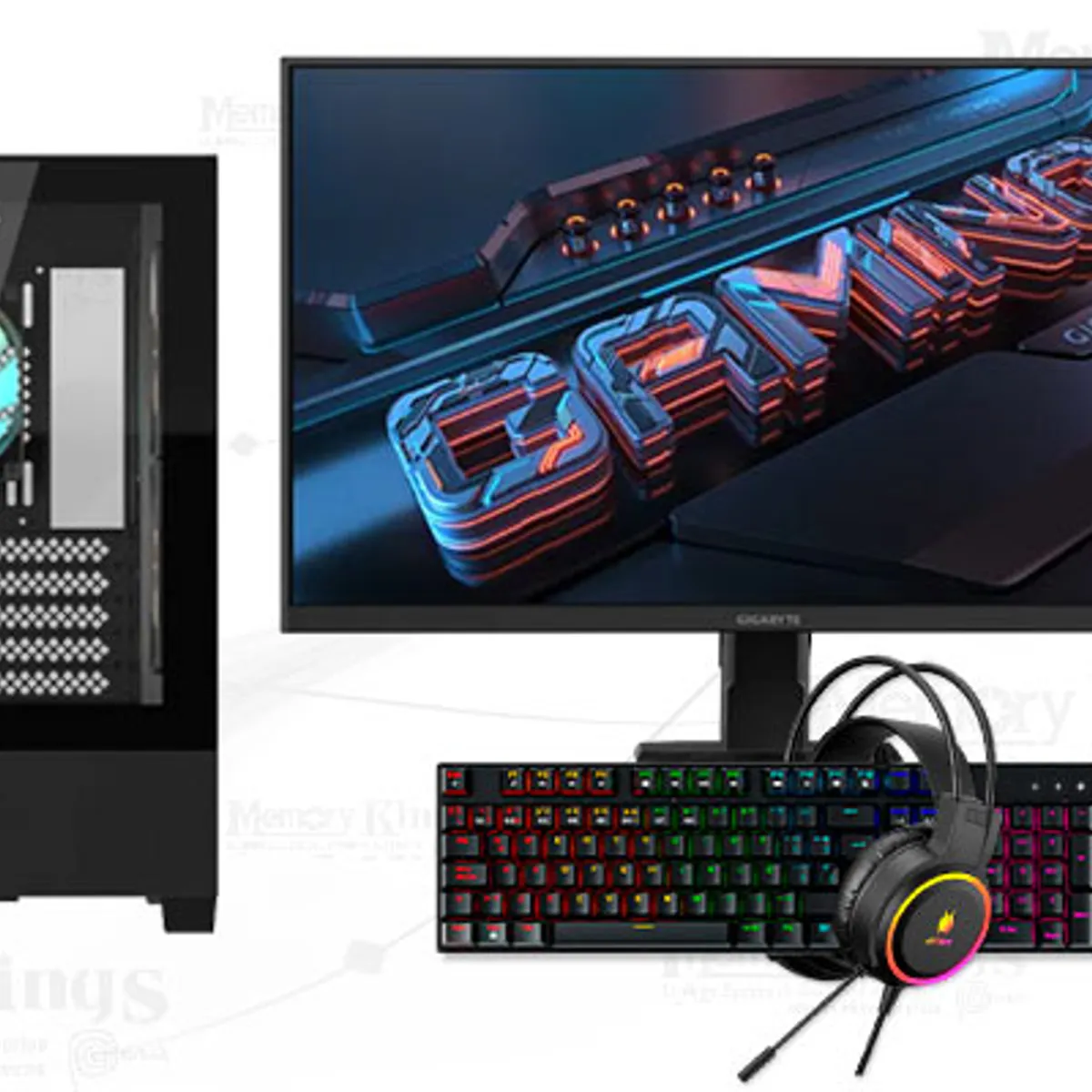 AMD - Computadora Enovu AMD Ryzen 7 8700F 16GB 512GB SSD 27" RTX 5050 8GB Windows 11 Pro