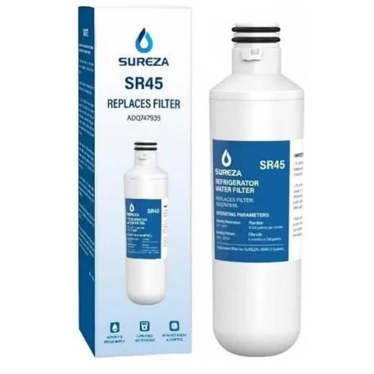 GENERICO - Filtro de Agua Refrigeradora lg Lt1000p Adq747935