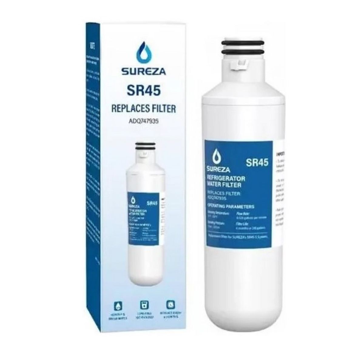 GENERICO - Filtro de Agua Refrigeradora lg Lt1000p Adq747935