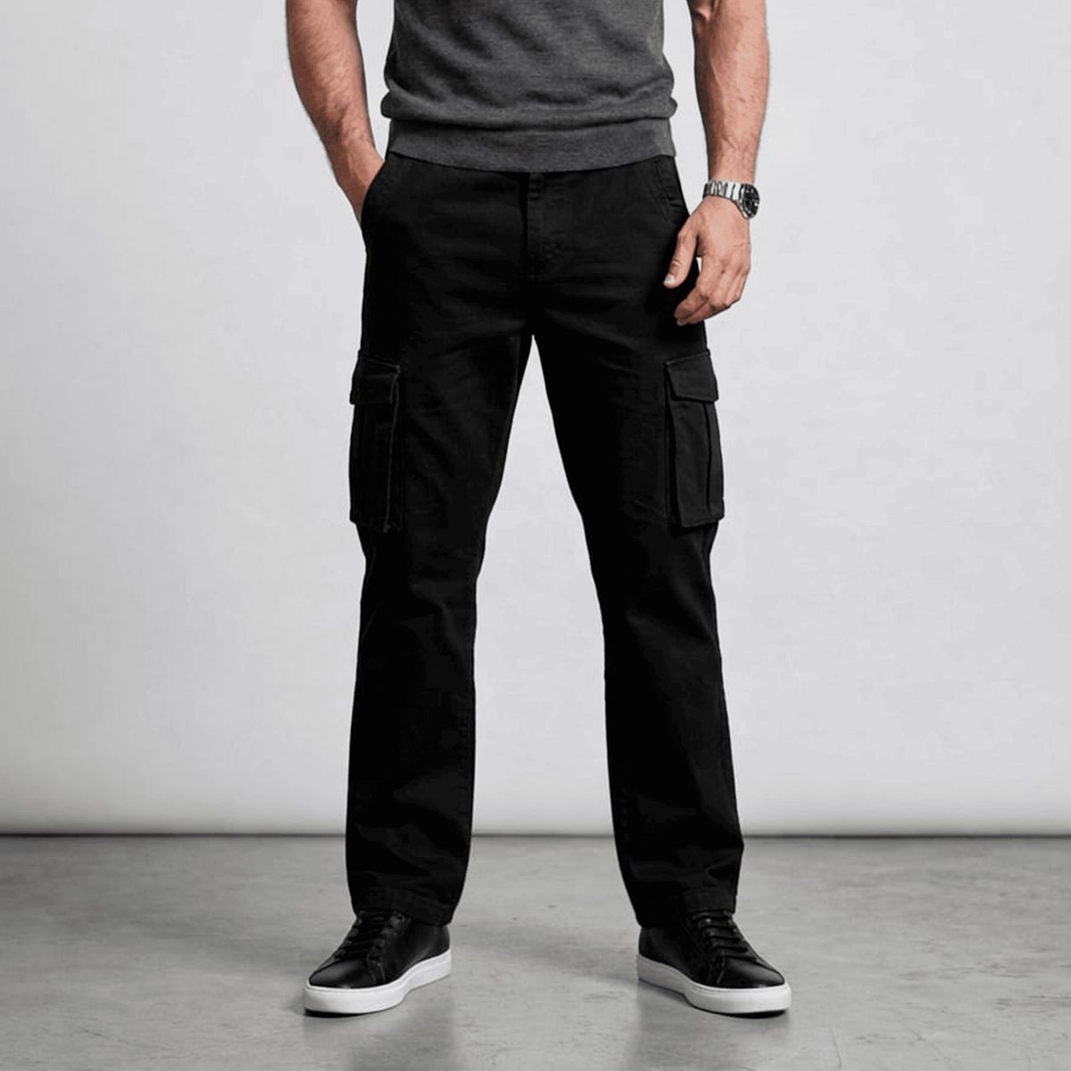ELEMENT SPECIAL EDITION - Pantalón Cargo Hombre Stretch Premium  Pantalón Cargo Urbano Moderno con Bolsillos Funcionales