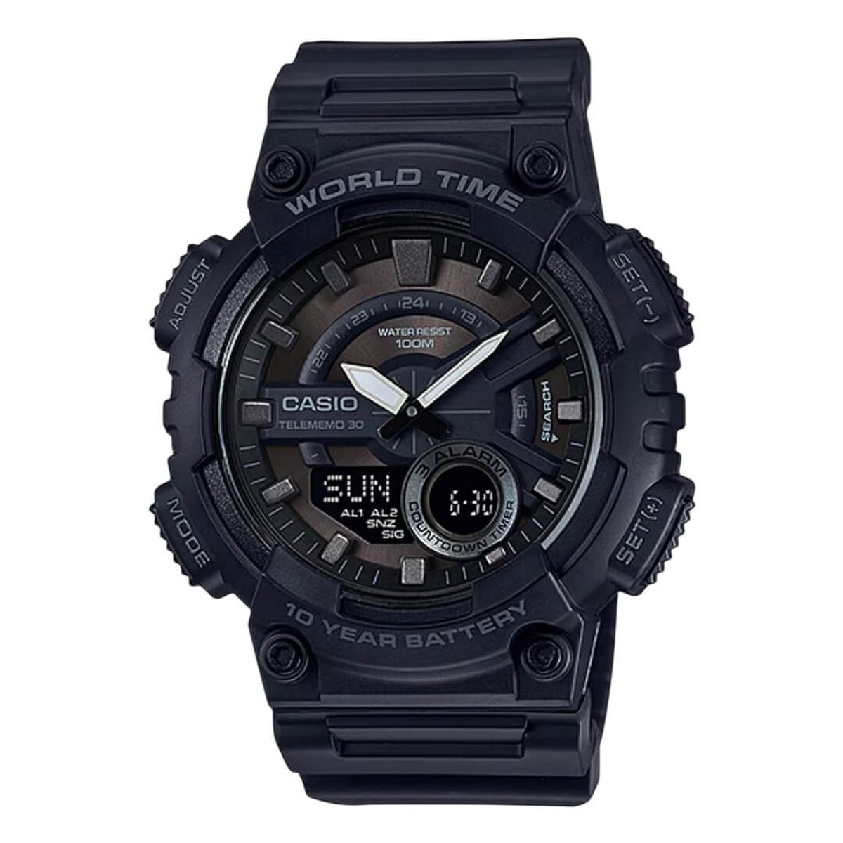 CASIO - Reloj Casio AEQ-110W-1BV Hombre Resina Negro