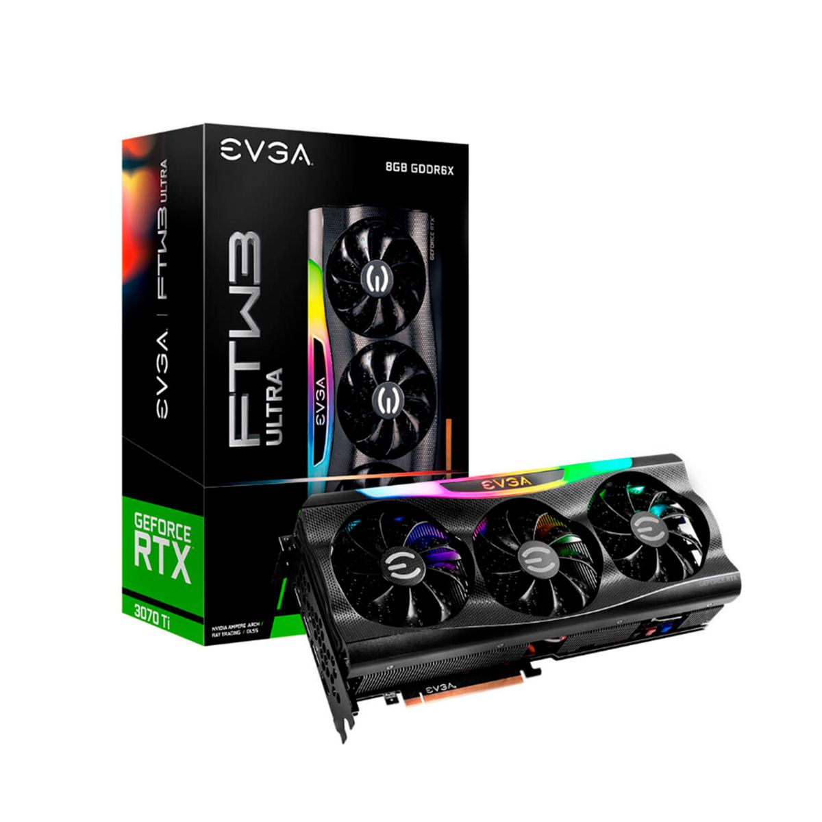 EVGA - TARJETA DE VIDEO EVGA NVIDIA GEFORCE RTX 3070 8GB P-N 08G-P5-3797-KL