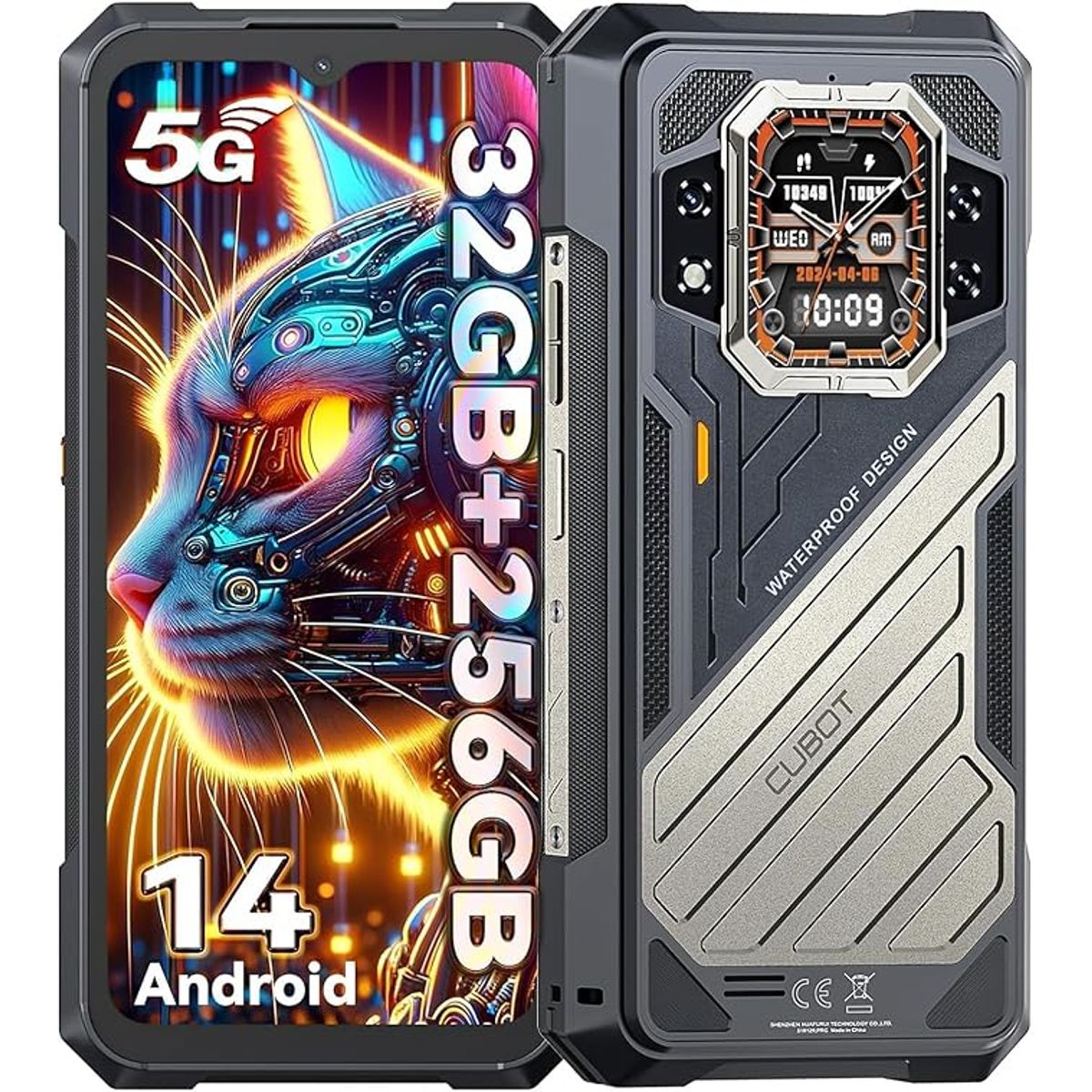CUBOT - Cubot kingkong X 5G Celular 32GB+256GB-Negro