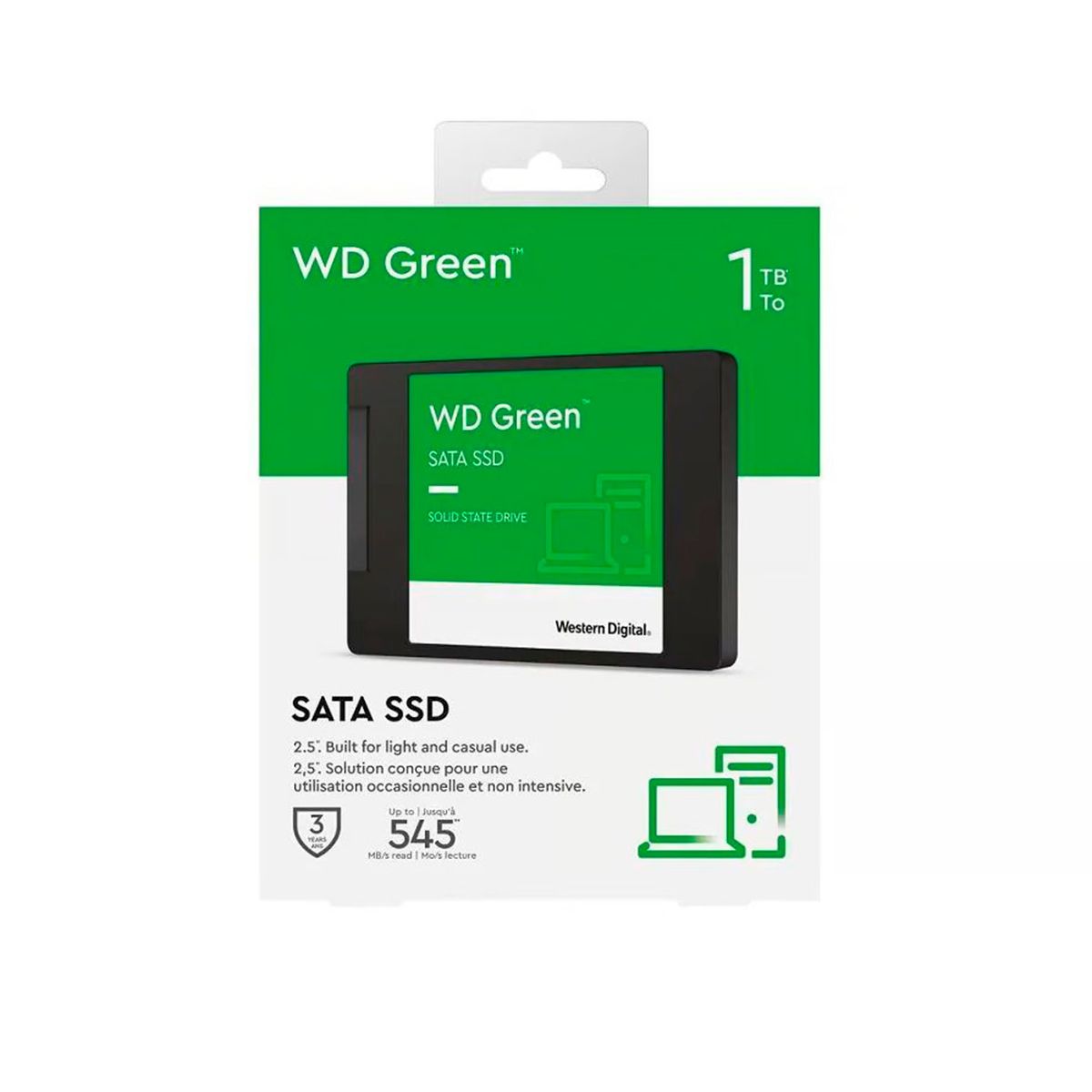 WESTERN DIGITAL - DISCO SOLIDO INTERNO WESTERN DIGITAL GREEN 1TB SATA P-N WDS100T3G0A