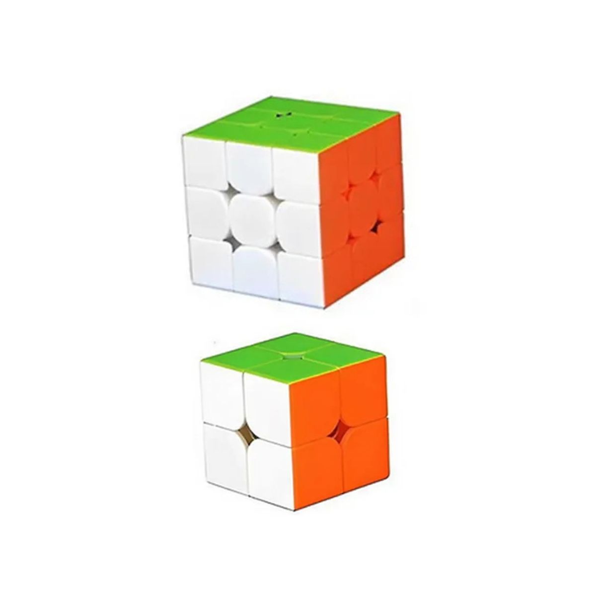 GENERICO - Pack de Dos Cubos Rubicks 2x2 y 3x3 Moyu