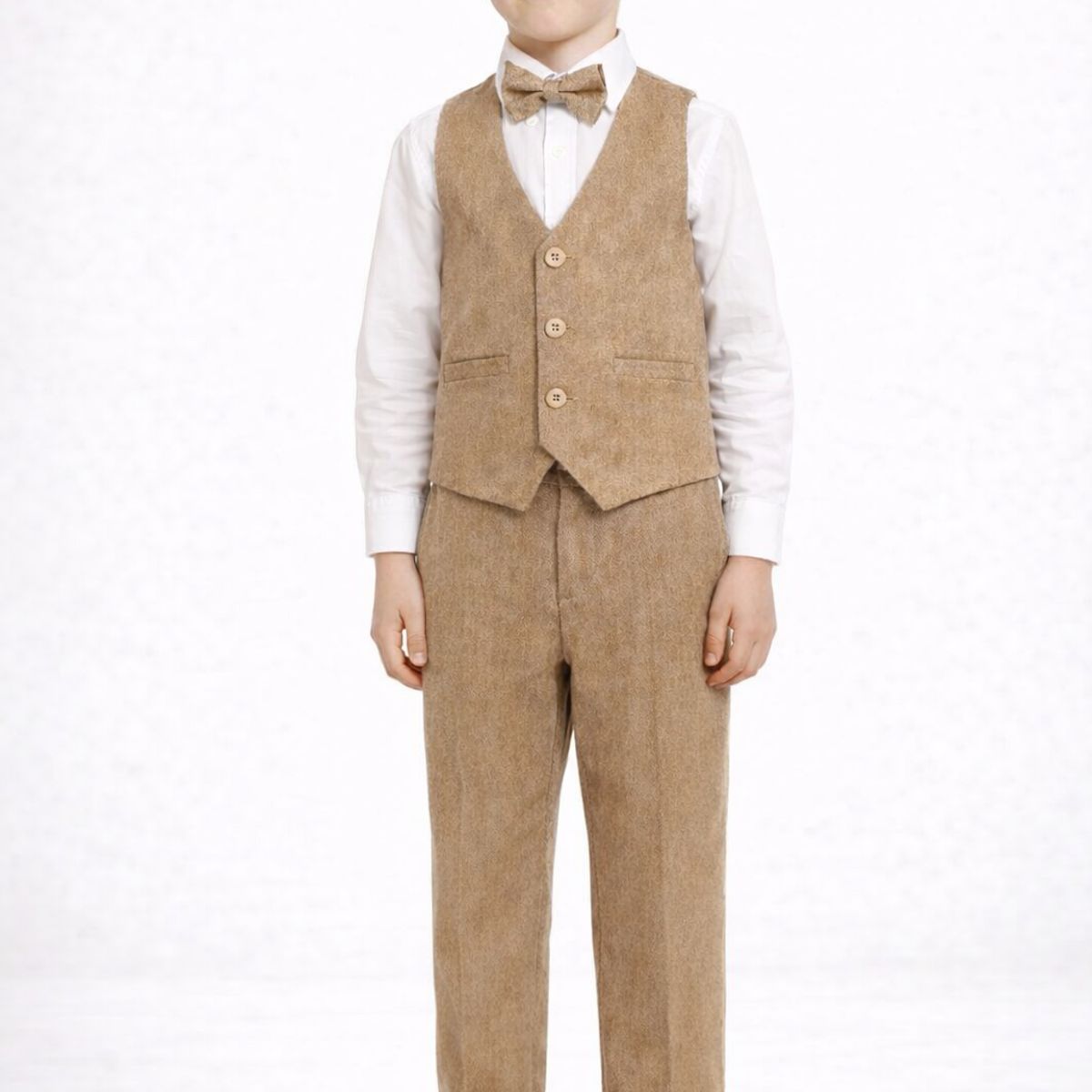 GENERICO - CONJUNTO PANTALÓN CHALECO CORBATA MARRÓN