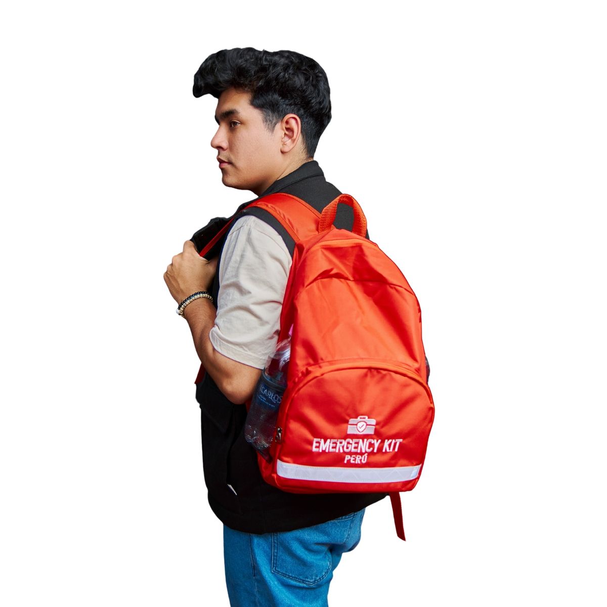 Mochila de Emergencia Equipada School Lite (Hasta 15 Alumnos), marca EMERGENCY KIT PERU - Foto 2