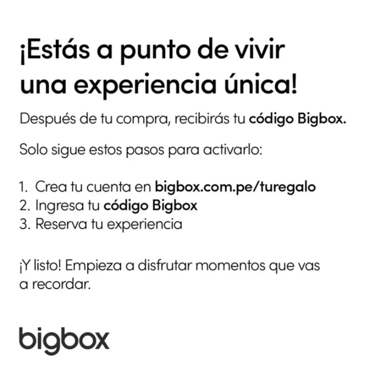 BIGBOX - Gift Card Digital Experiencia Haniel Wellness