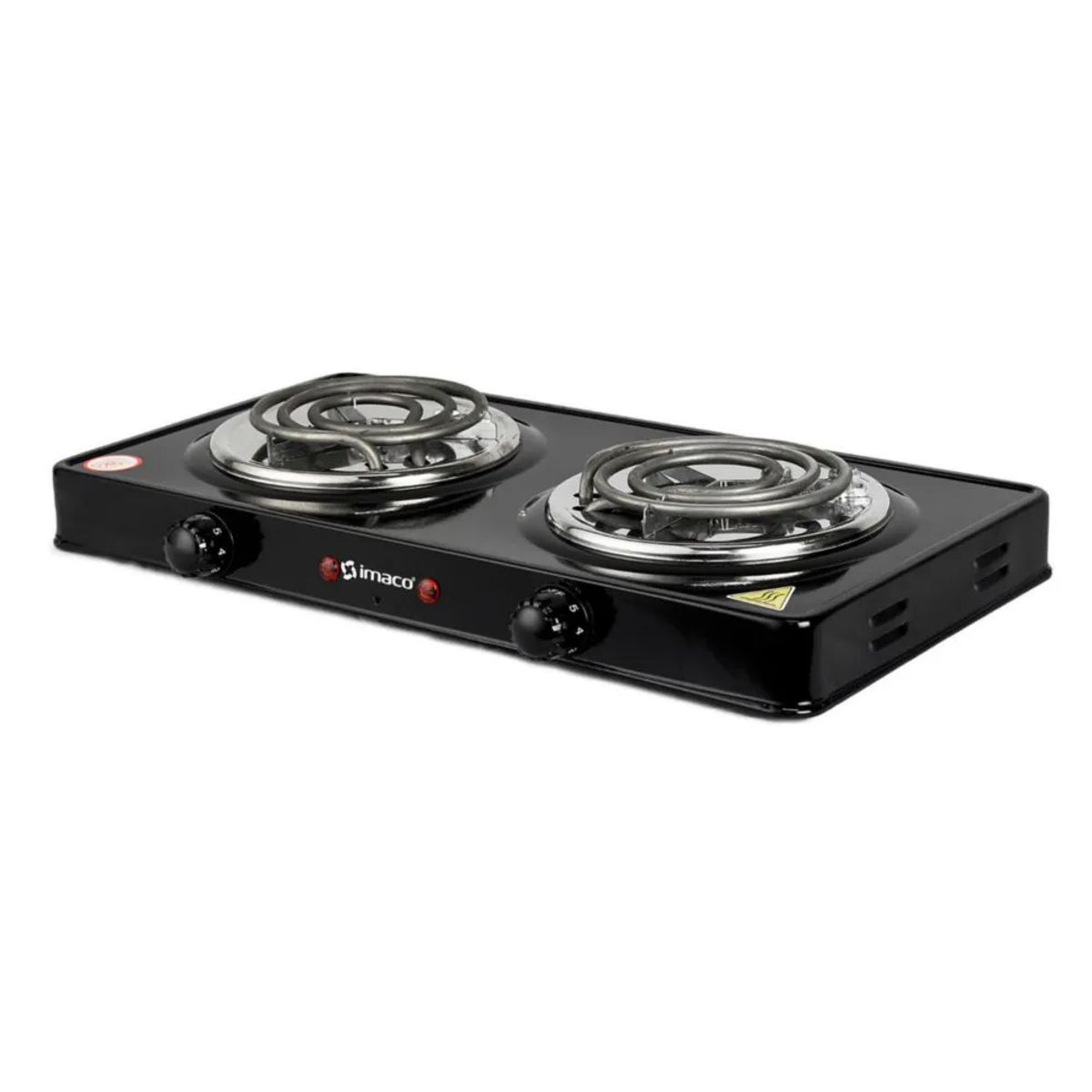 IMACO - Cocina Eléctrica IMACO HP1400 2 Hornillas 2000W con Quemadores de Metal