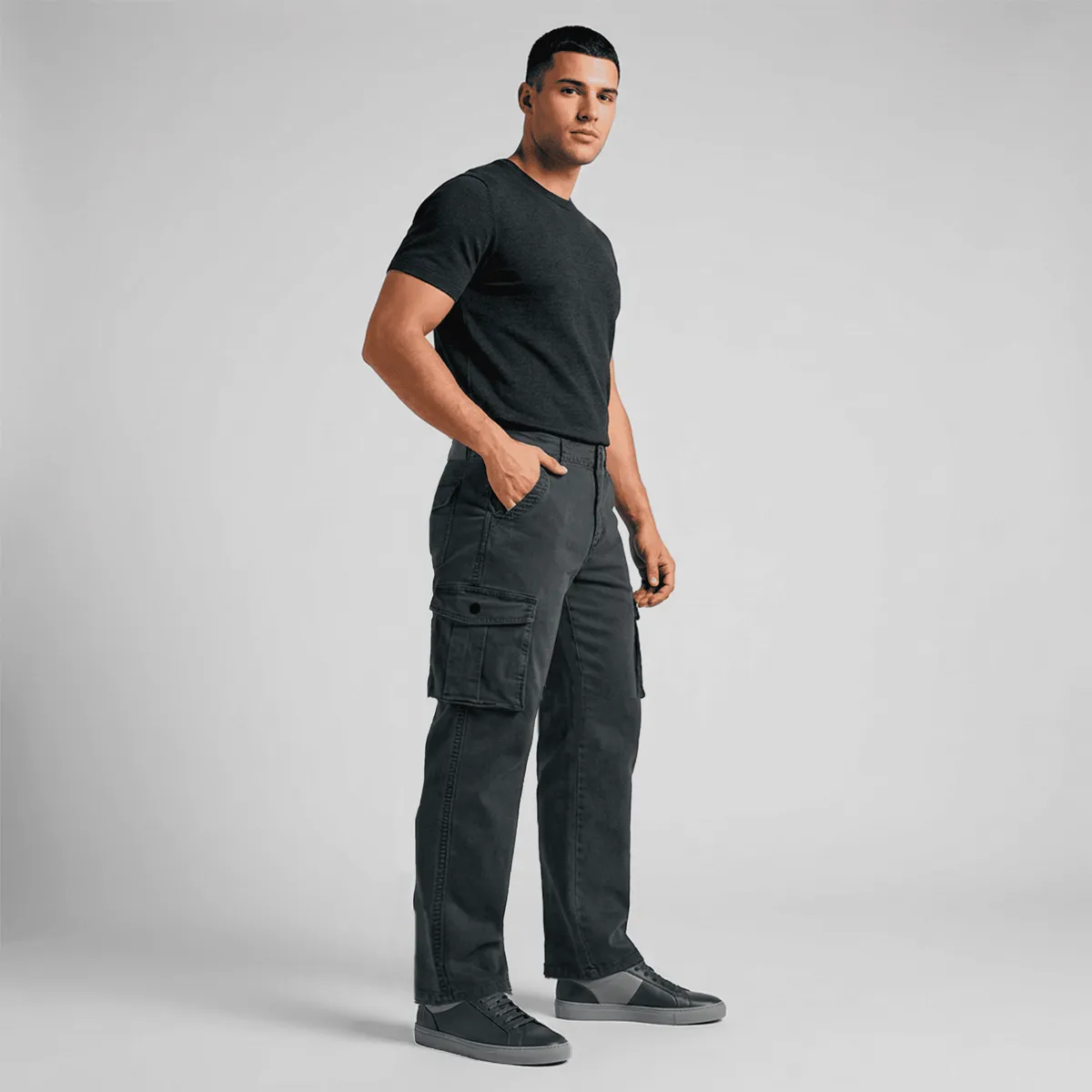 ELEMENT SPECIAL EDITION - Pantalón Cargo Hombre Stretch Premium  Pantalón Cargo Urbano Moderno con Bolsillos Funcionales