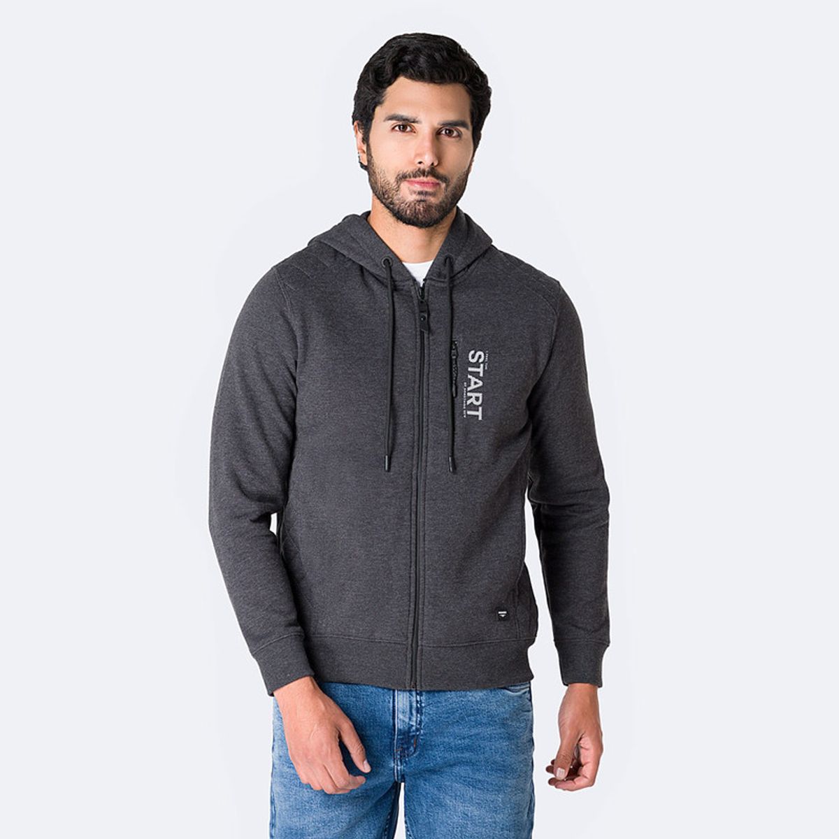 PIONIER - Poleras Zipper Franela Rember Hombre