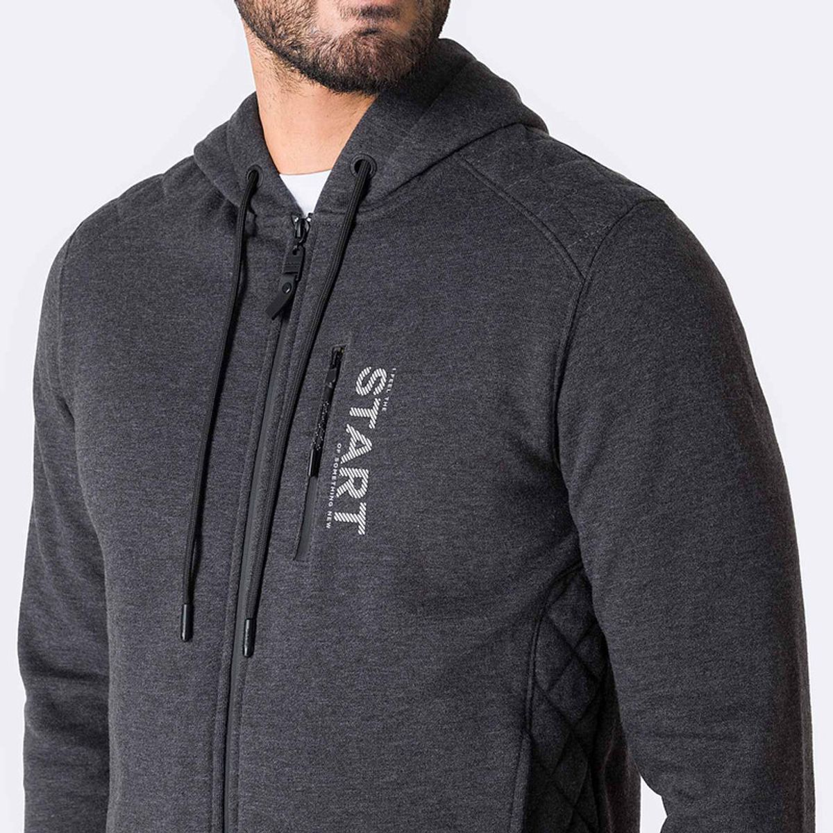 PIONIER - Poleras Zipper Franela Rember Hombre