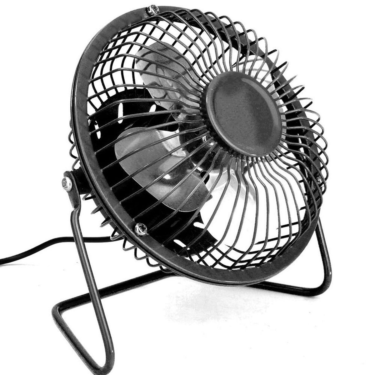 GENERICO - Ventilador USB de Escritorio 15cm Metálico