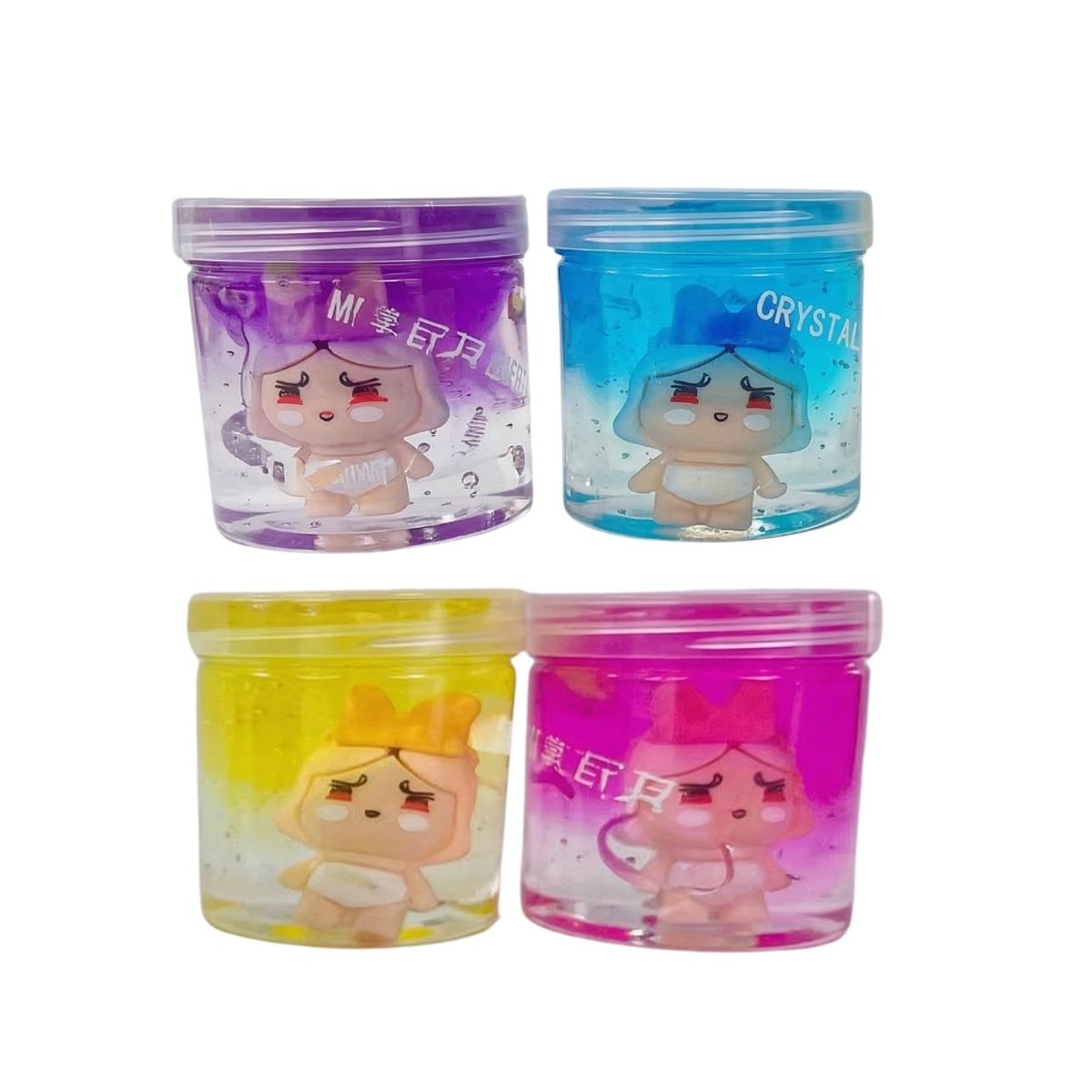 GENERICO - Bote de Slime Chico con Muñecos Modelo Tralalero  Bebes Llorones Super Poderosas