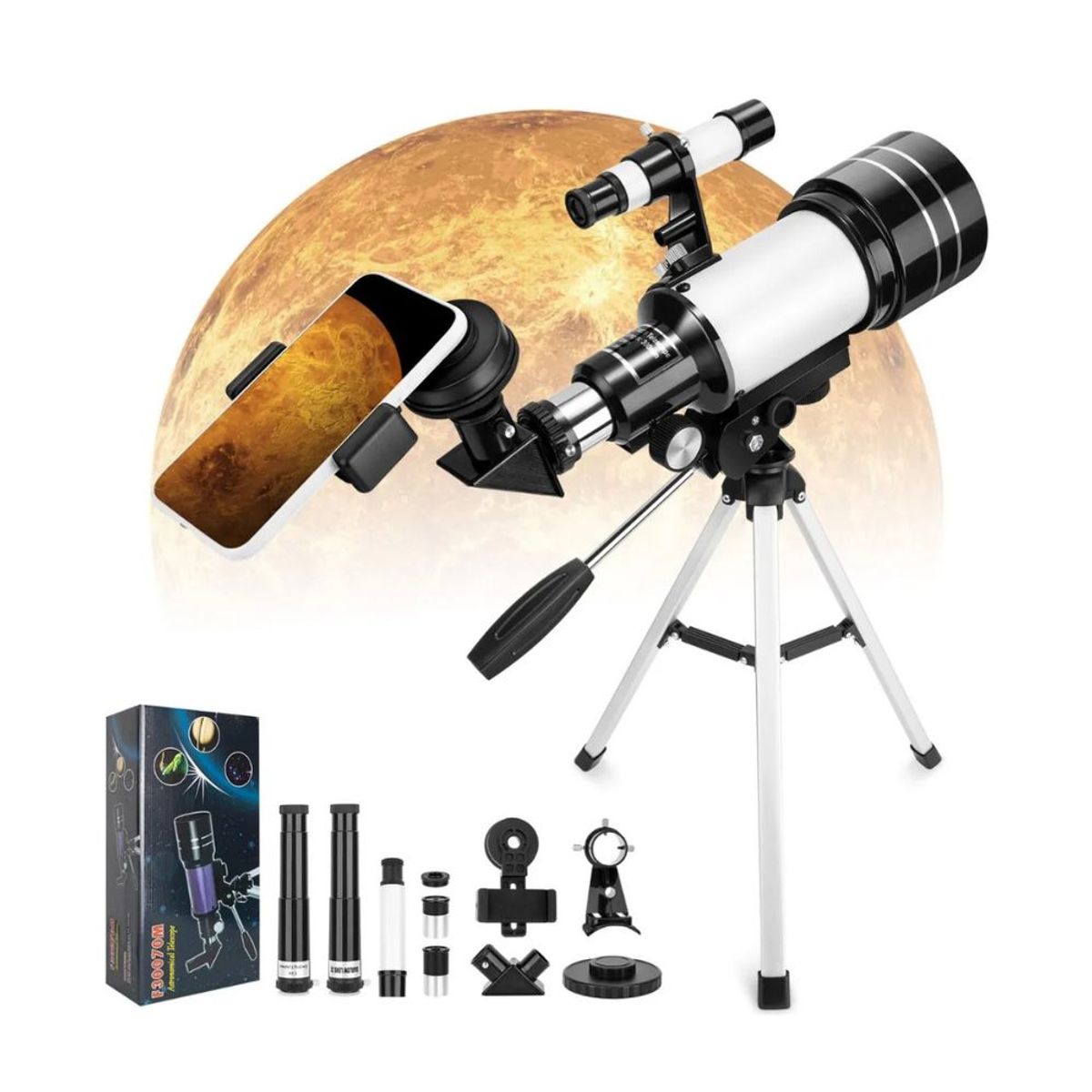 GENERICO - Telescopio Astronómico Explora el Universo con Aumento de 150x