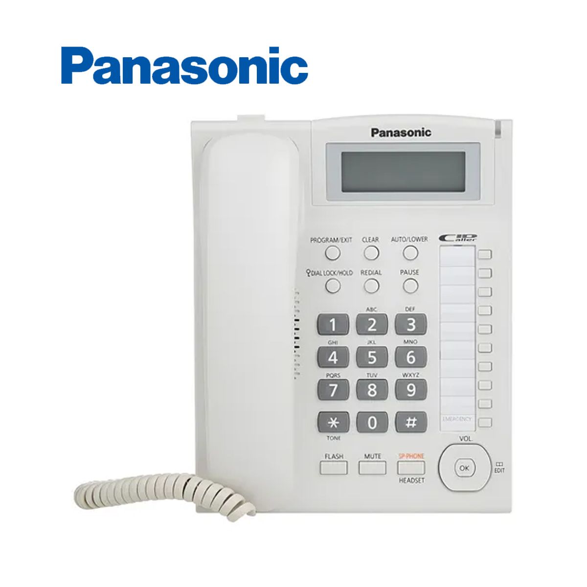 PANASONIC - Teléfono Fijo Panasonic KX-TS880LXW - Blanco