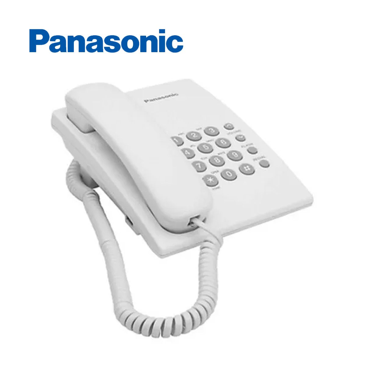 PANASONIC - Teléfono Alámbrico Fijo Panasonic KX-TS500LXW - Blanco