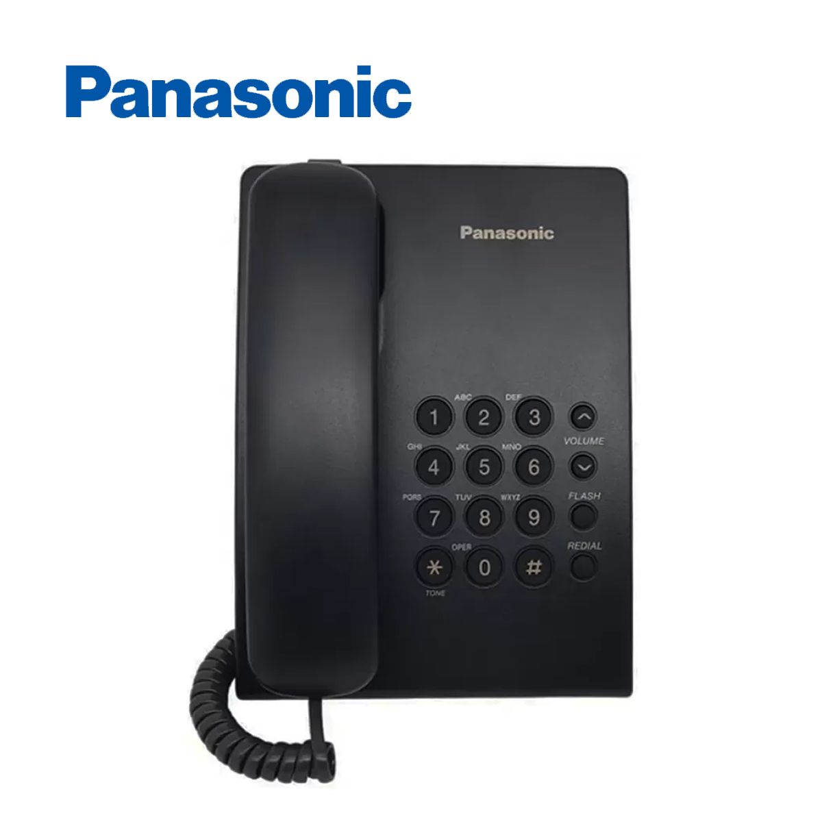 PANASONIC - Teléfono Alámbrico Fijo Panasonic KX-TS500LXB - Negro