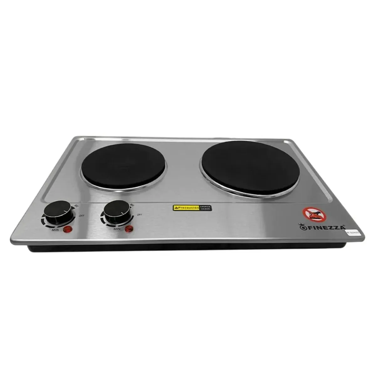 FINEZZA - Cocina eléctrica Finezza FZ-320H2CE 2 hornillas Acero inox