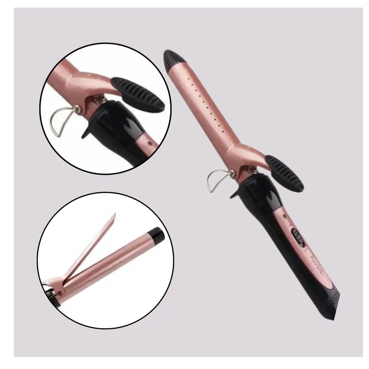 ROHS - RIZADOR TOP PARA CABELLO ELECTRICO ROSA