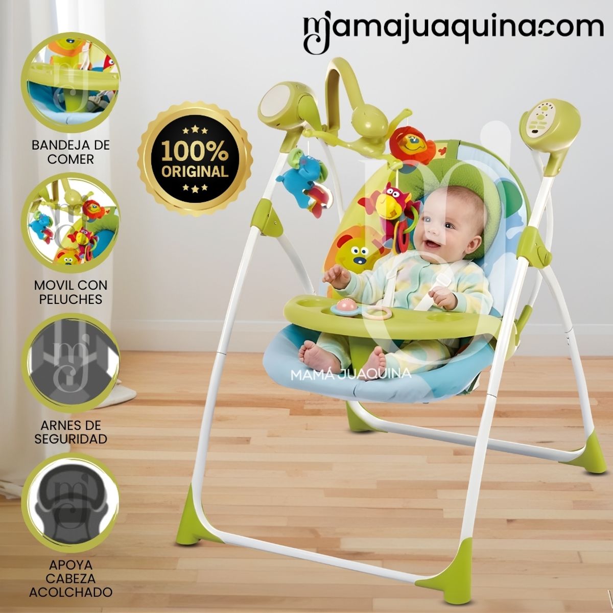BABY - Silla Mecedora Didáctica «PRETTY CHAIR» Edición Limitada Green