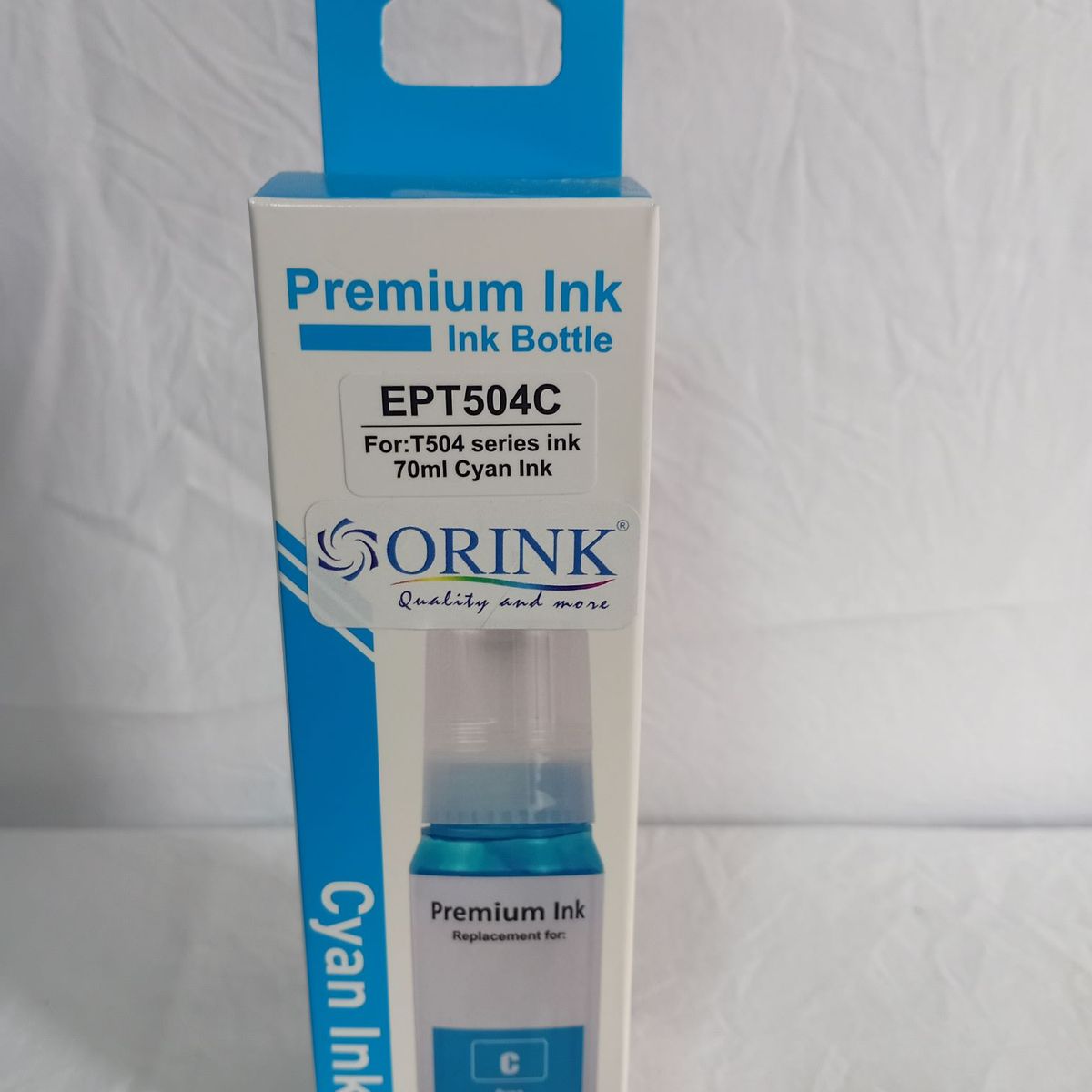 GENERICO - Botella de Tinta Compatible Orink 504 Cyan Refill Cian para Epson EcoTank