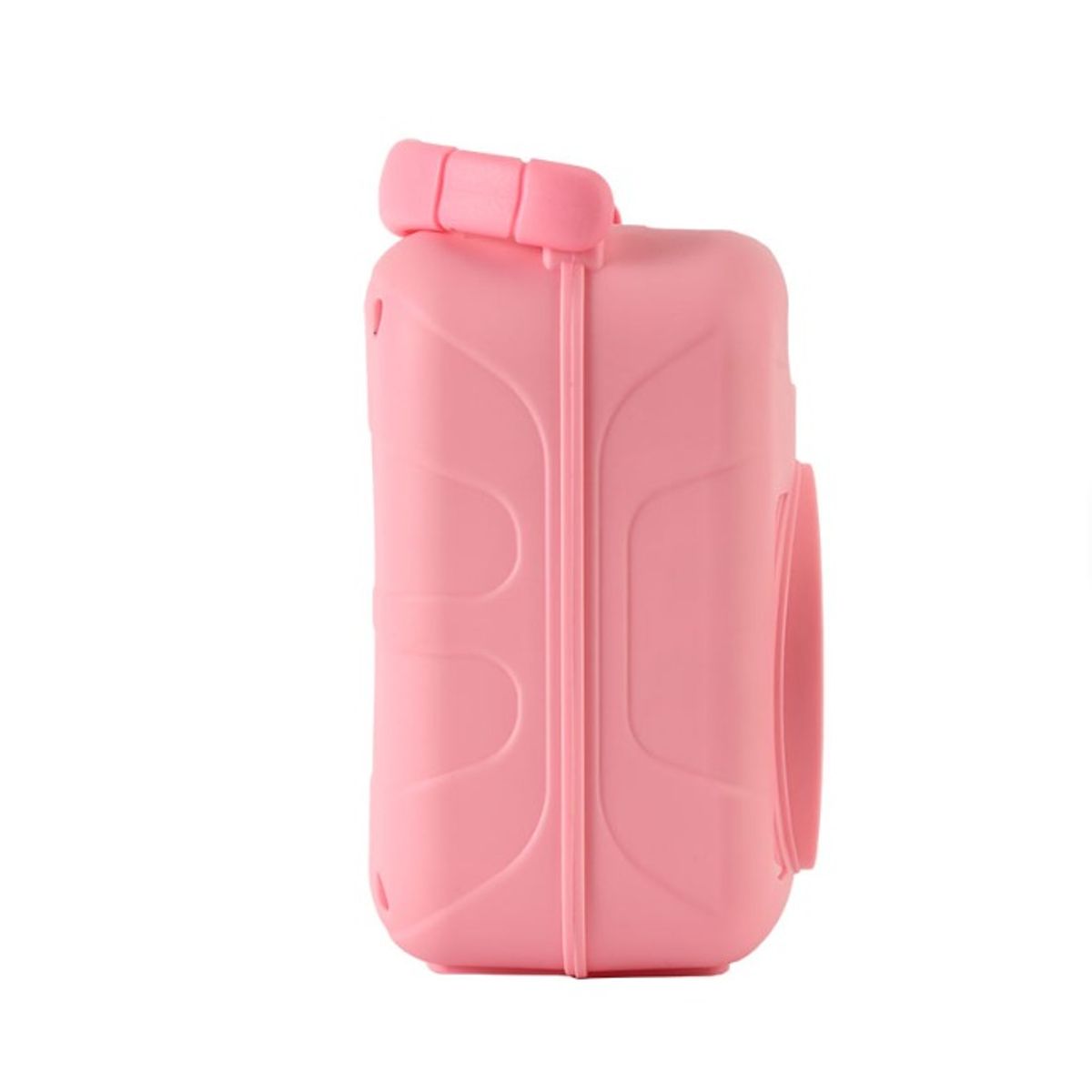 GENERICO - Mini Parlante portatil con Soporte para Celular rosado