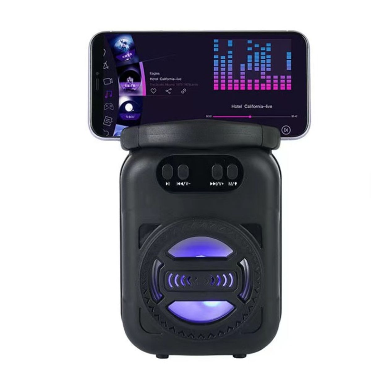 GENERICO - Altavoz portátil Bluetooth de 3 pulgadas LM-S375, inalámbrico Negro