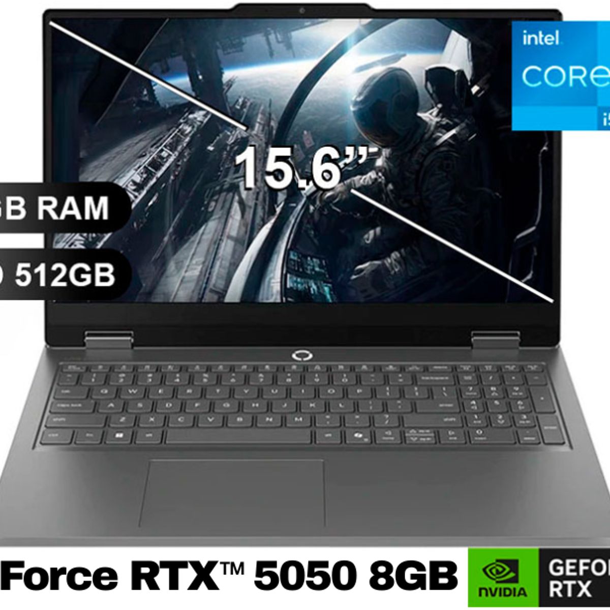 LENOVO - Laptop LENOVO LOQ 15IRX11, I5-13450HX, 16GB RAM, 512GB SSD, RTX5050, SIN WINDOWS, 15.6 83SC0055LM