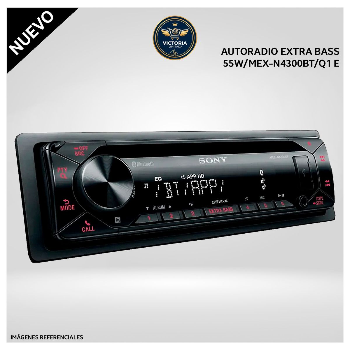 SONY - Autoradio Sony EXTRA BASS 55W MEX-N4300BTQ1 E