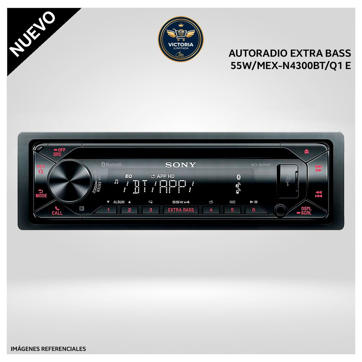 SONY - Autoradio Sony EXTRA BASS 55W MEX-N4300BTQ1 E