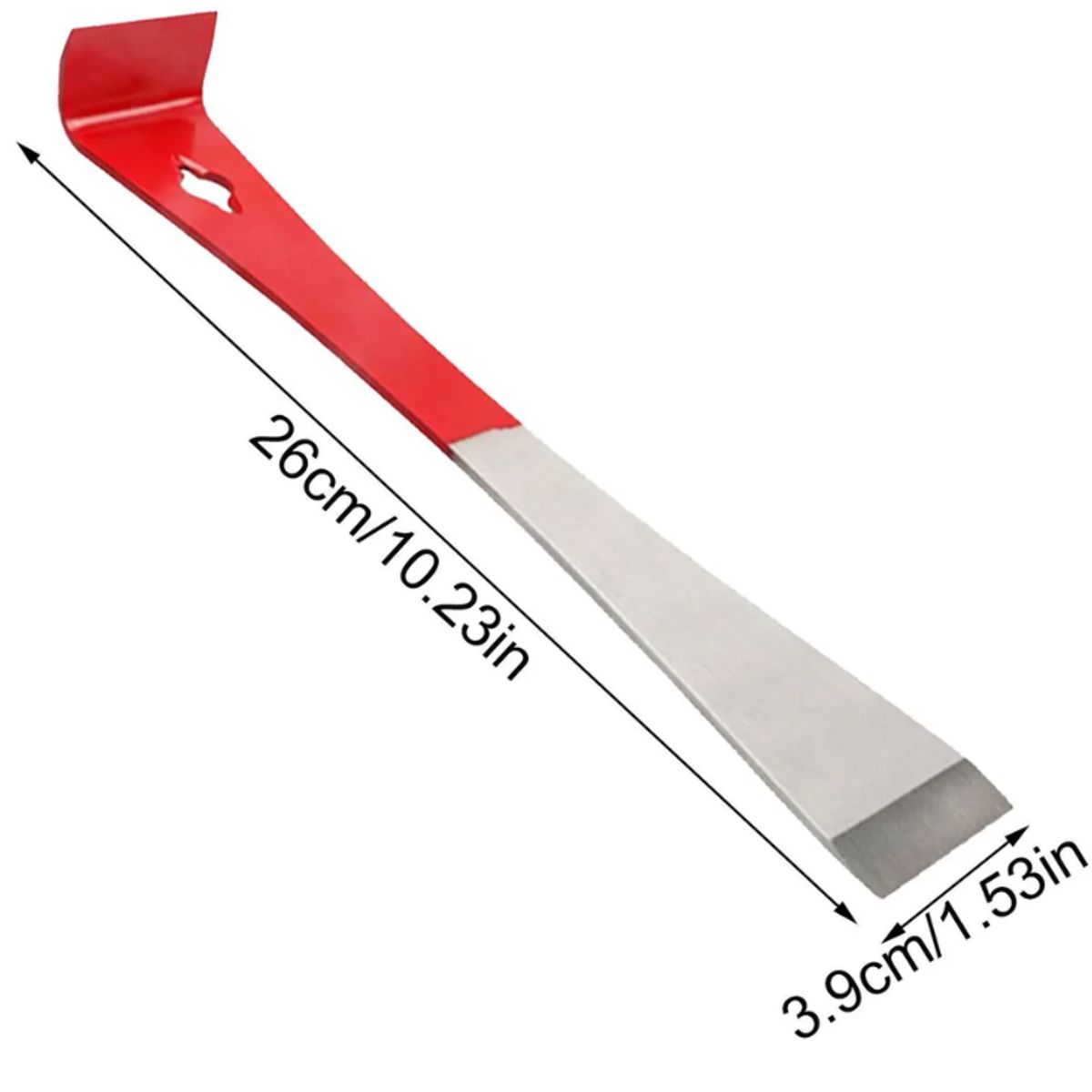 GENERICO - Palanca de Apicultura Dual en Acero Inoxidable - 26 cm -