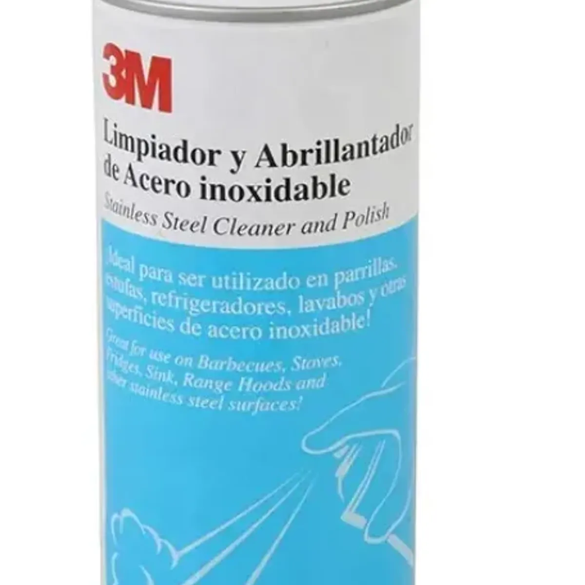 LIMPIADOR Y ABRILLANTADOR DE ACERO INOXIDABLE 3M 600ML, marca 3M - Foto Principal