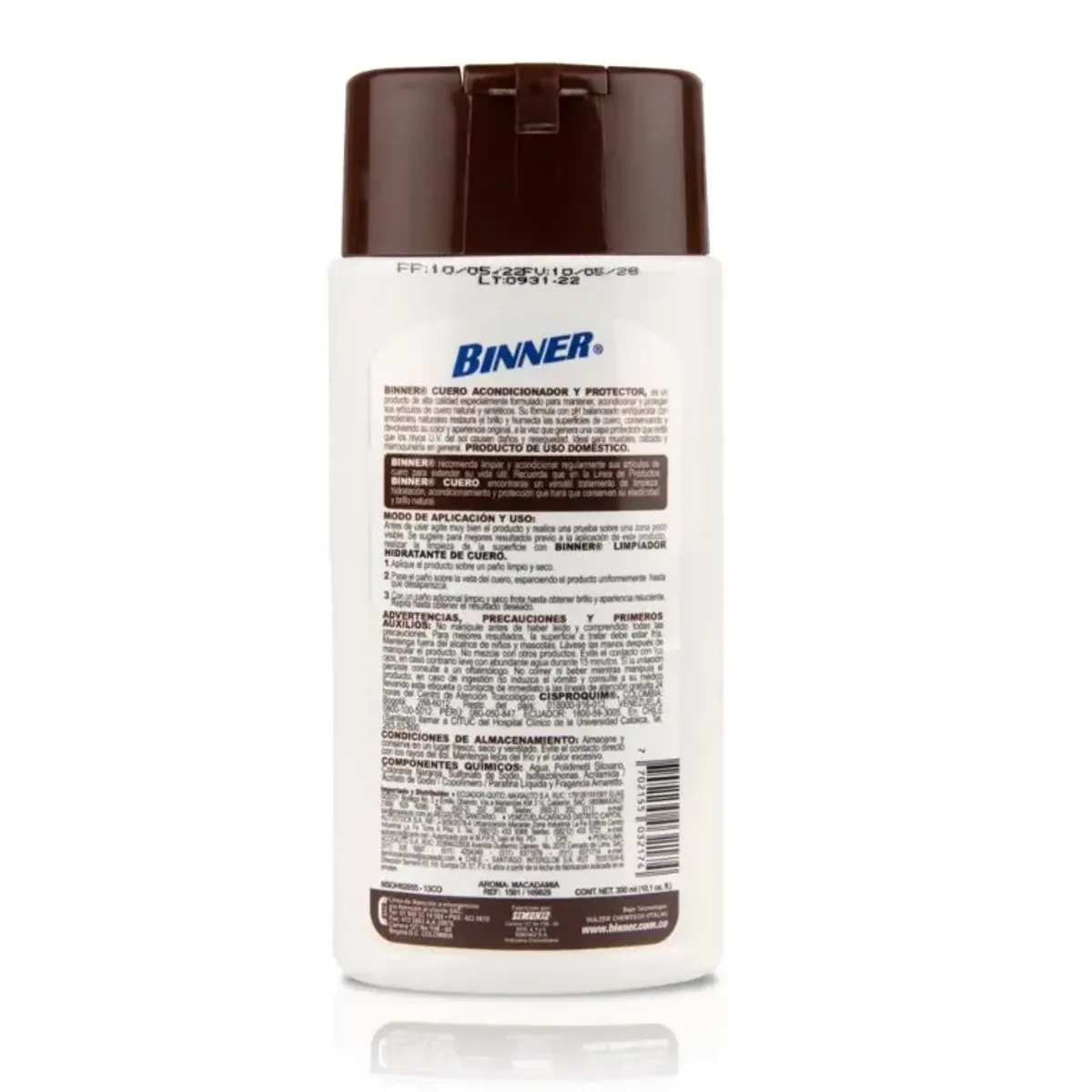 BINNER - BINNER CUERO LIMPIADOR Y ACONDICIONADOR 500ML