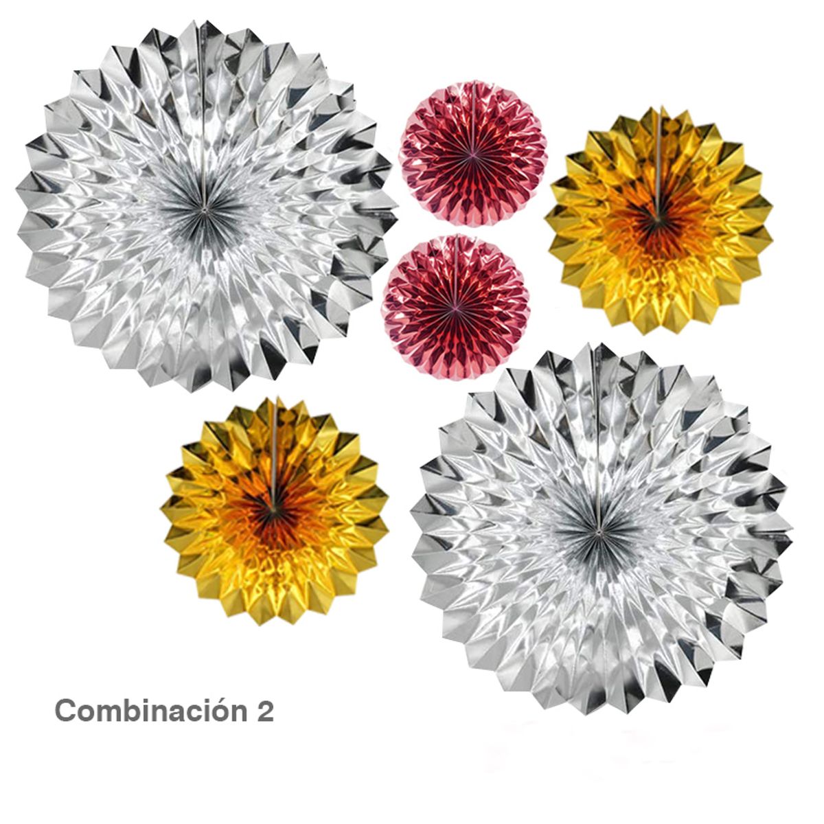 GENERICO - Abanicos aluminio x 6