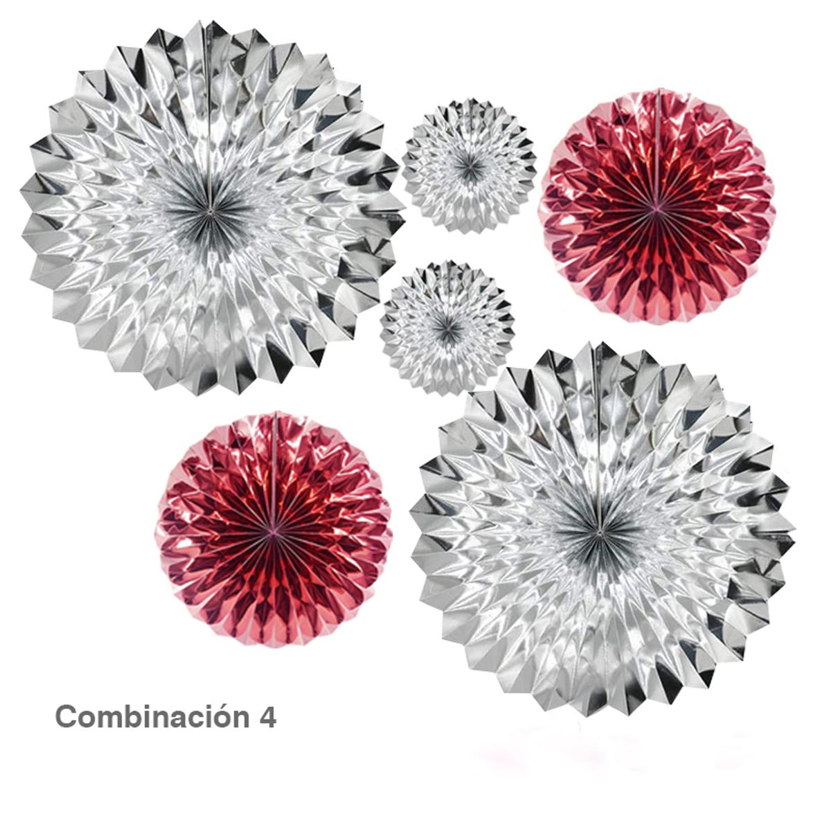 GENERICO - Abanicos aluminio x 6