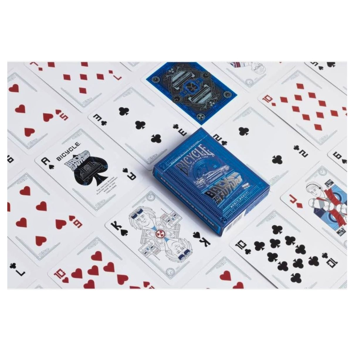GENERICO - Volver Al Futuro Cartas Poker Bicycle Original Back to the future Premiun Coleccion