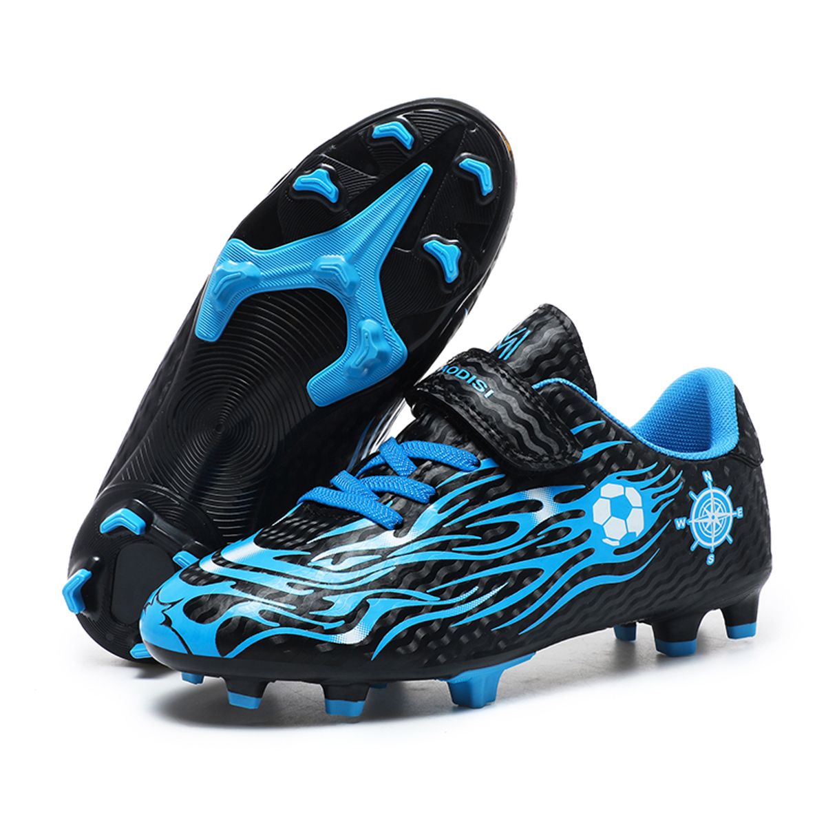SHANDIAN - Zapatillas de Fútbol Hombre FG zapatos hombre Azul