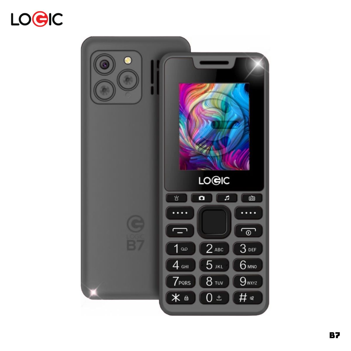 LOGIC - CELULAR BASICO LOGIC B7 2G DUAL SIM - NEGRO