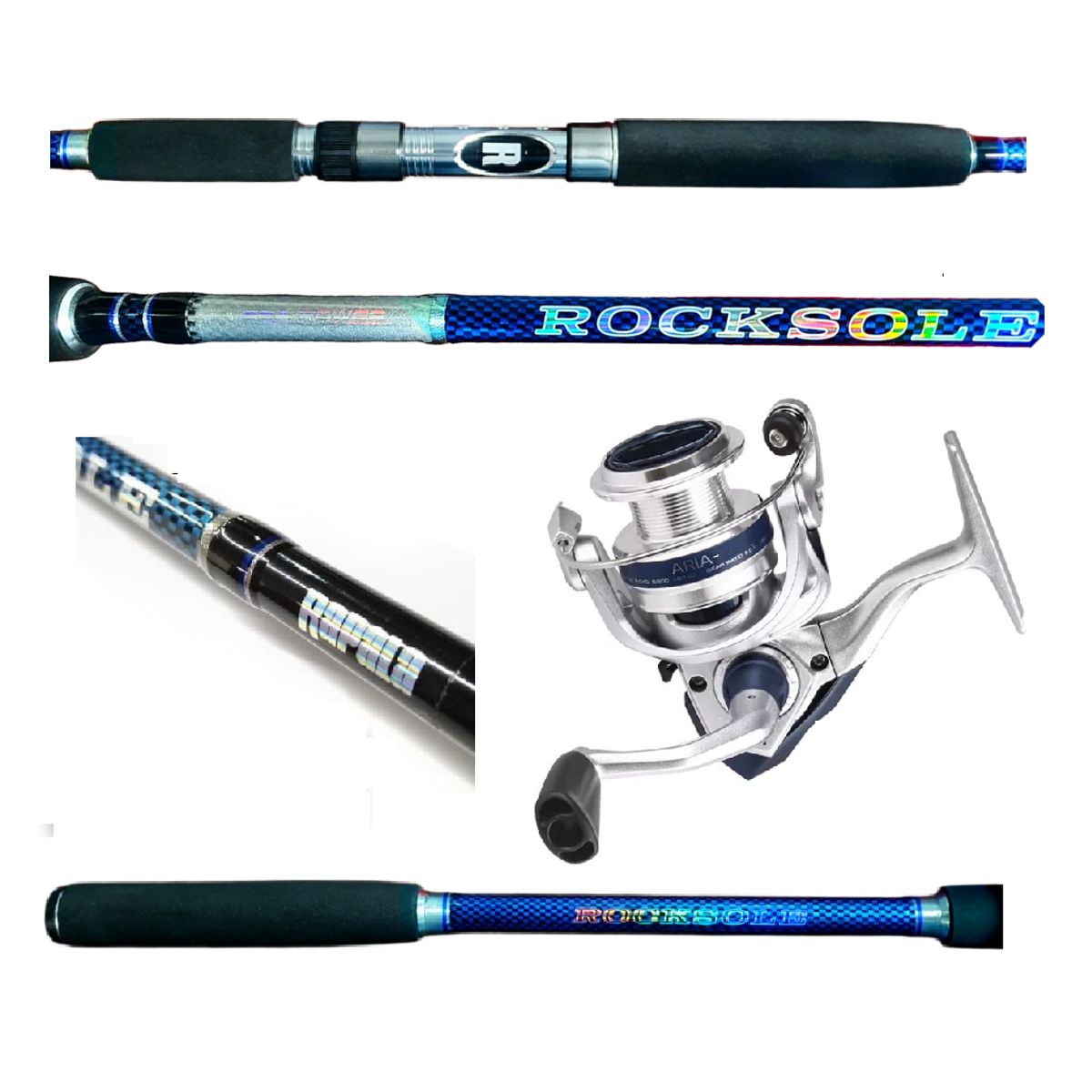 RAPALA - EQUIPO DE PESCA SPINNING CAÑA 2.70 M RAPALA Y CARRETE 4000 OKUMA