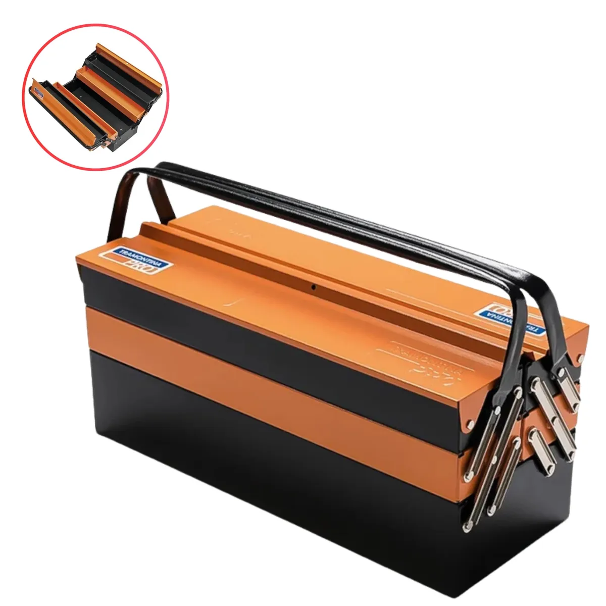 TRAMONTINA - CAJA METALICA PORTA PHERRAMIENTAS 5 CAJONES 44952/000 TRAMONTINA