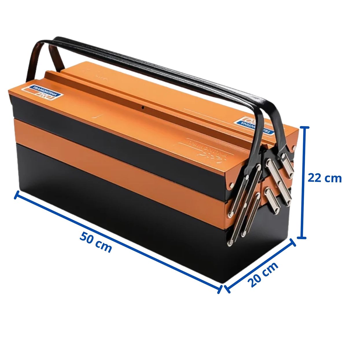 TRAMONTINA - CAJA METALICA PORTA PHERRAMIENTAS 5 CAJONES 44952/000 TRAMONTINA